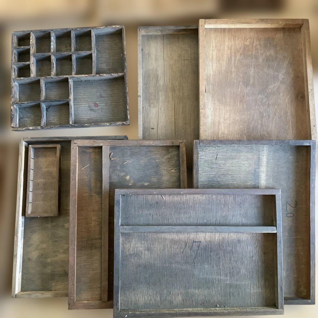 【ゲリラ品w】活版印刷所から出た木のもの　色々　50個くらい【活版印刷】