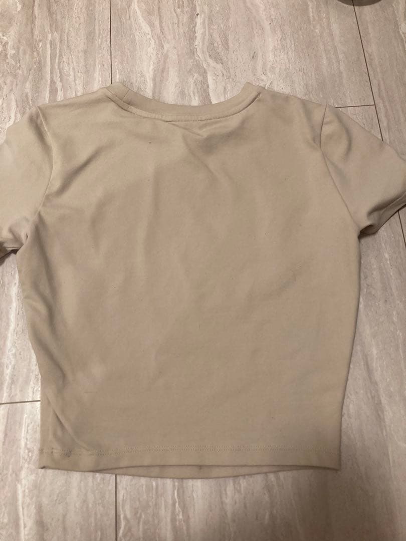 XEXYMIX ベージュ クロップドTシャツ&レギンスセット