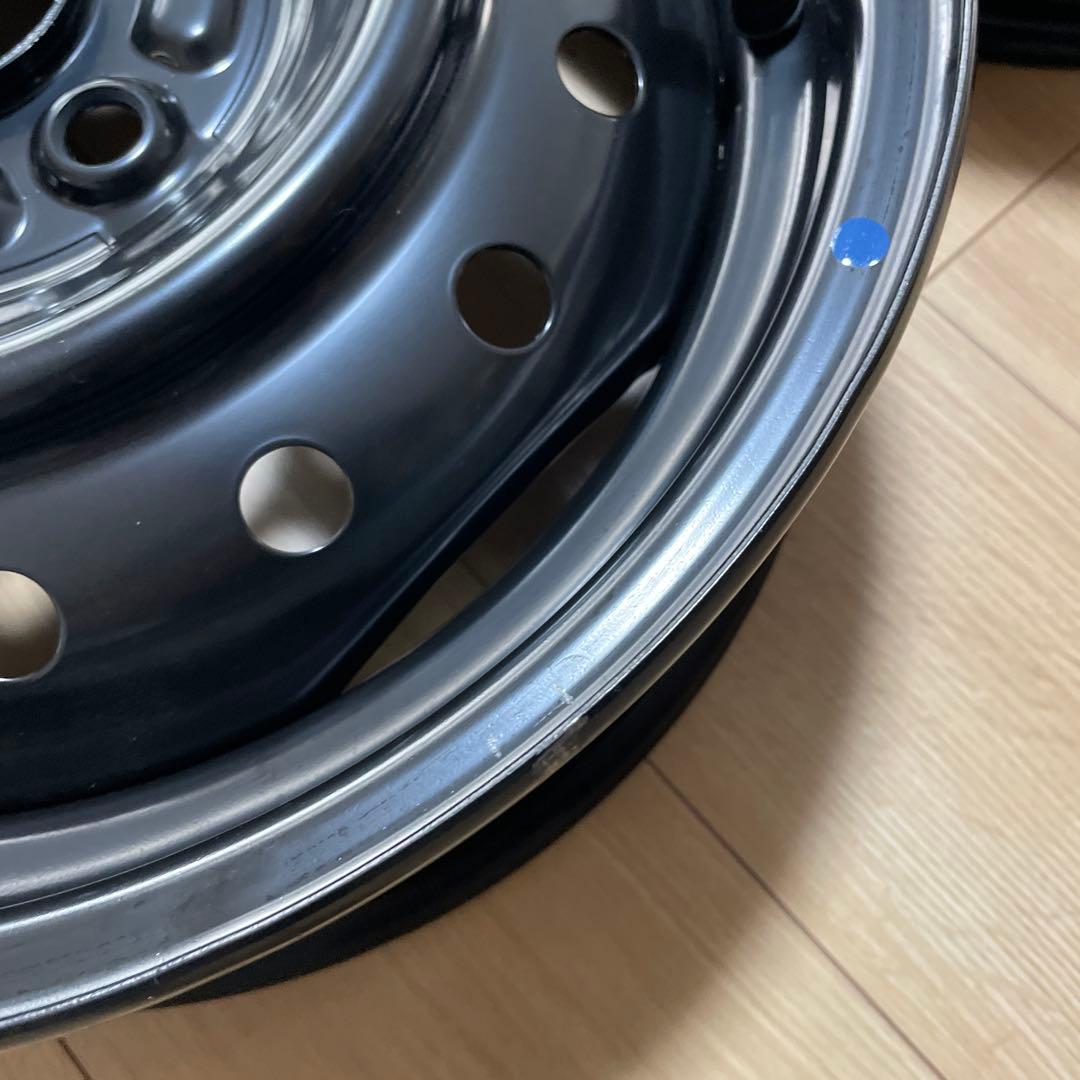 新車外し品スズキ純正14インチ スチールホイール 2本①