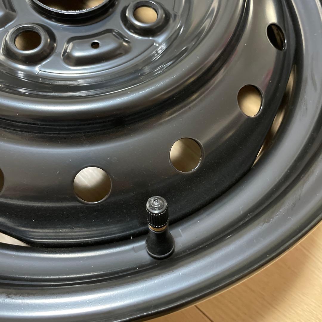 新車外し品スズキ純正14インチ スチールホイール 2本①