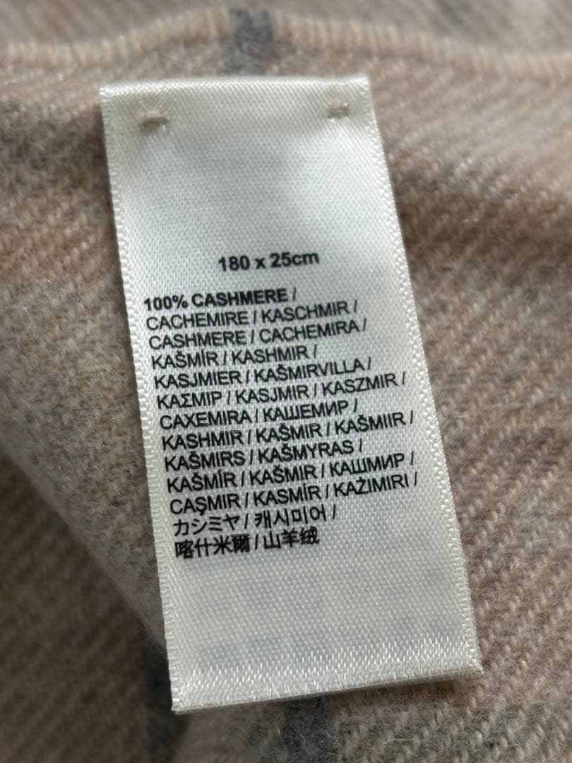 Johnstons of Elgin ウールスカーフ チェック柄
