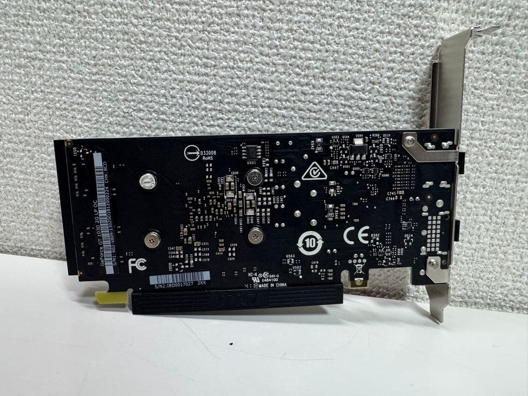 グラフィックボード・グラボ・ビデオカード NVIDIA Geforce GT1030 2GD4 LP OC MSI