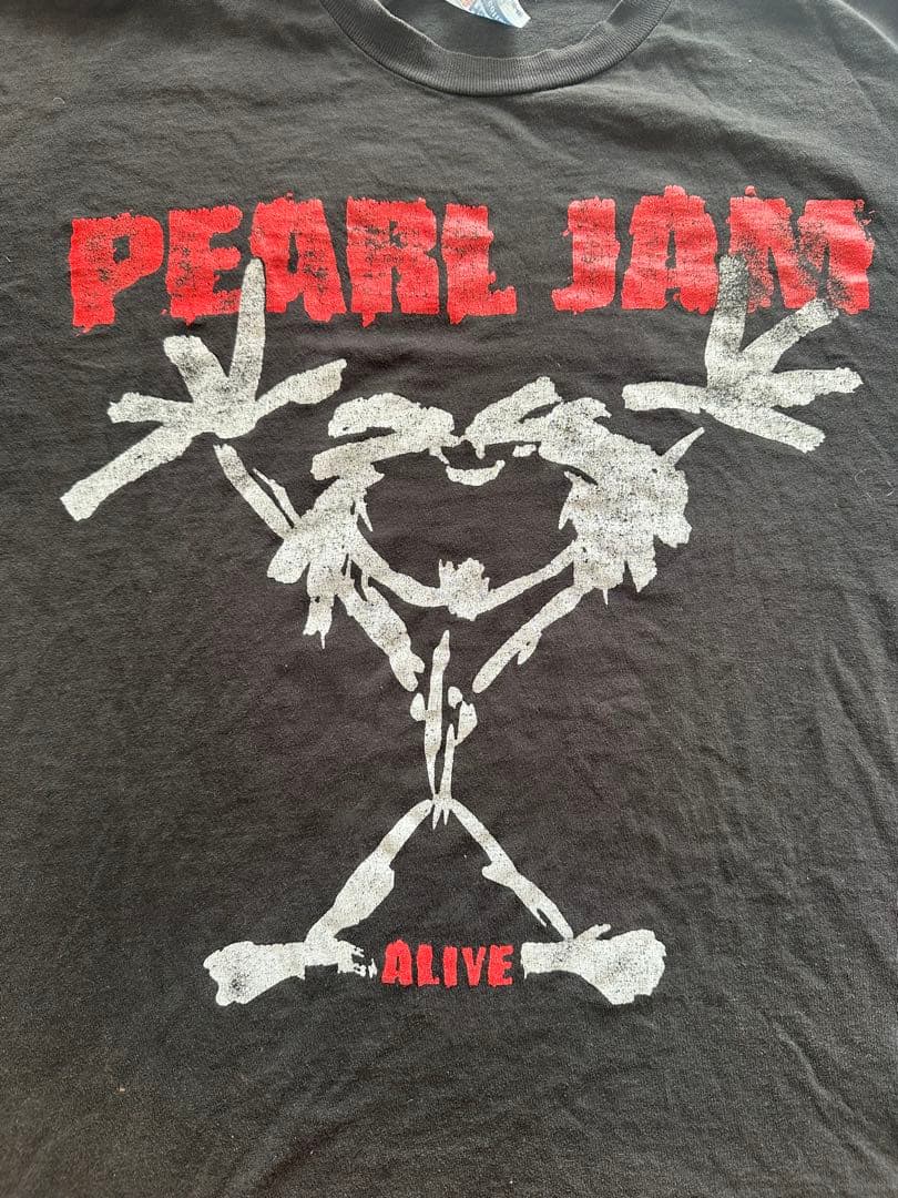 PEARL JAM “ALIVE”バンドTシャツ セットリスト　Hanes