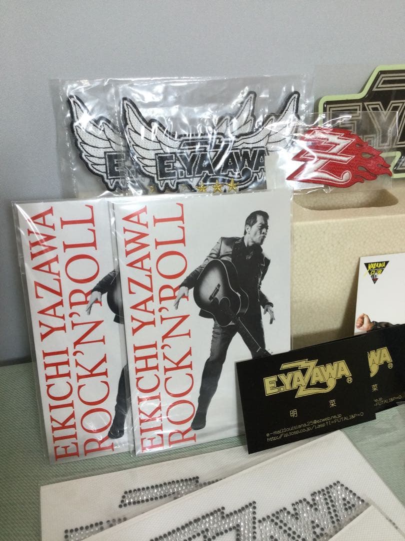 矢沢永吉 グッズ SET ステッカー ワッペン シール 等　E.YAZAWA