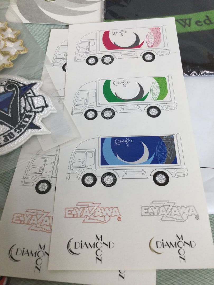 矢沢永吉 グッズ SET ステッカー ワッペン シール 等　E.YAZAWA