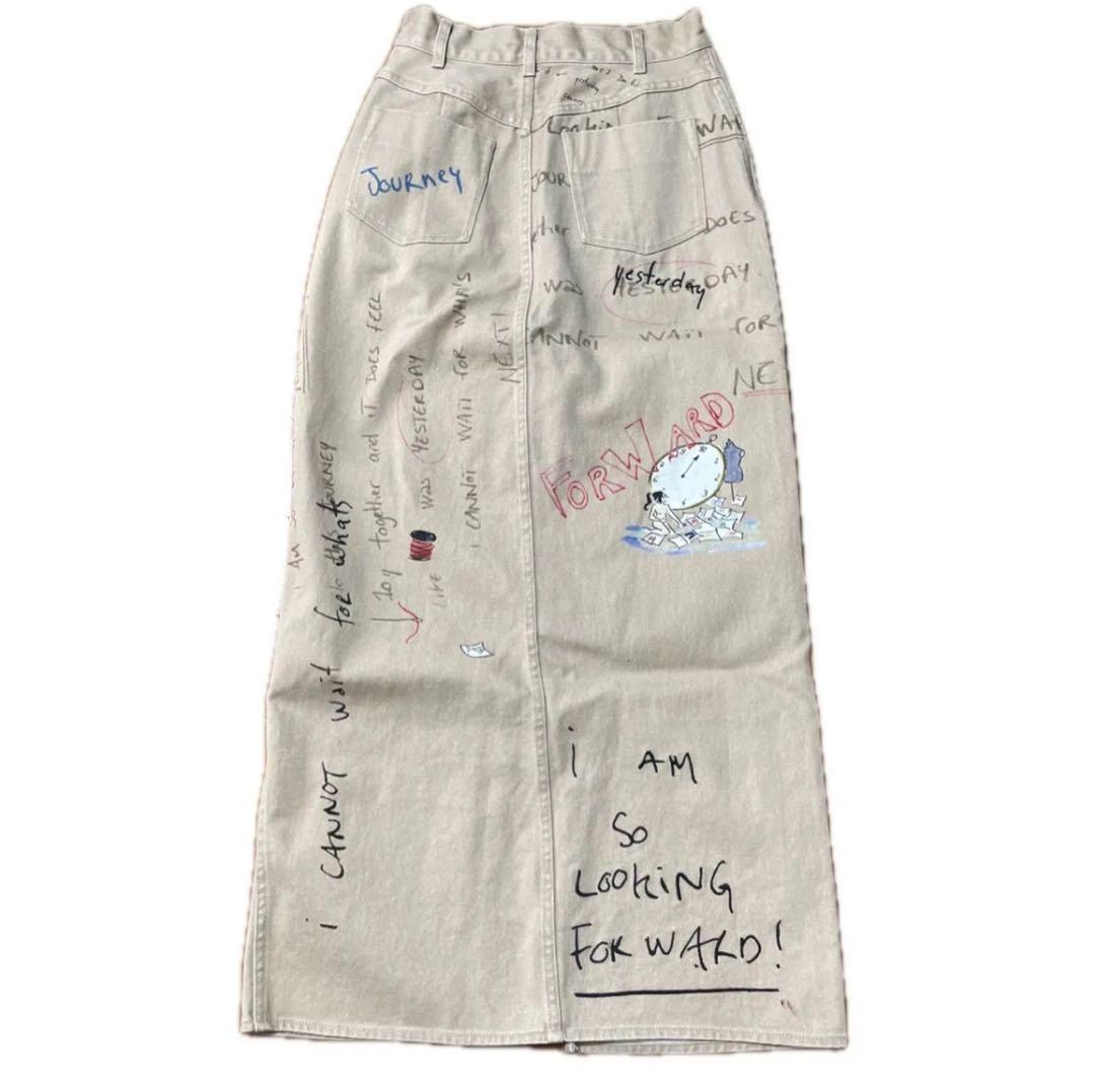 AmeriVINTAGE コラボ ロングスカート タイト 限定色 ベージュ