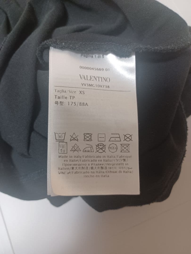 VALENTINO ロゴ入り クルーネック 半袖Ｔシャツ ブラック