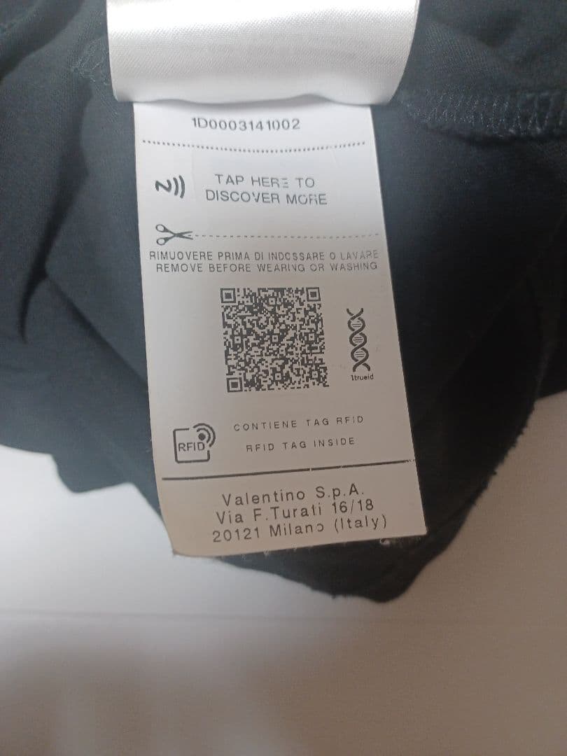 VALENTINO ロゴ入り クルーネック 半袖Ｔシャツ ブラック