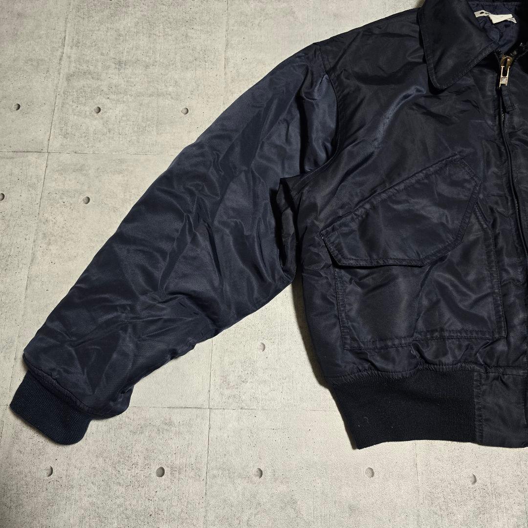 希少90s NAFNAFナフナフMA-1フライトジャケットMショート丈 ネイビー