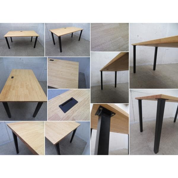 美品■カナデモノ■THE TABLE■ラバーウッド■デスク■PCデスク■