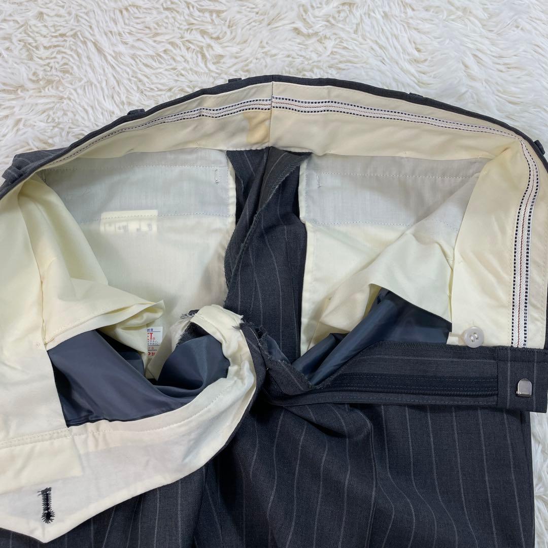 ダンヒル ダブルスーツ グレー ストライプ 菅田将暉