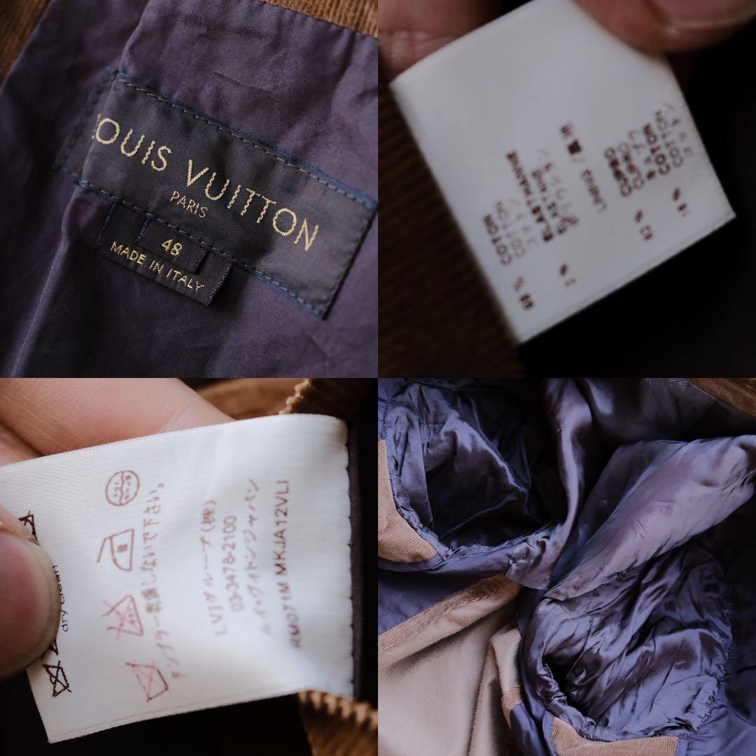 Louis Vuittonルイヴィトン コーデュロイジャケット茶48
