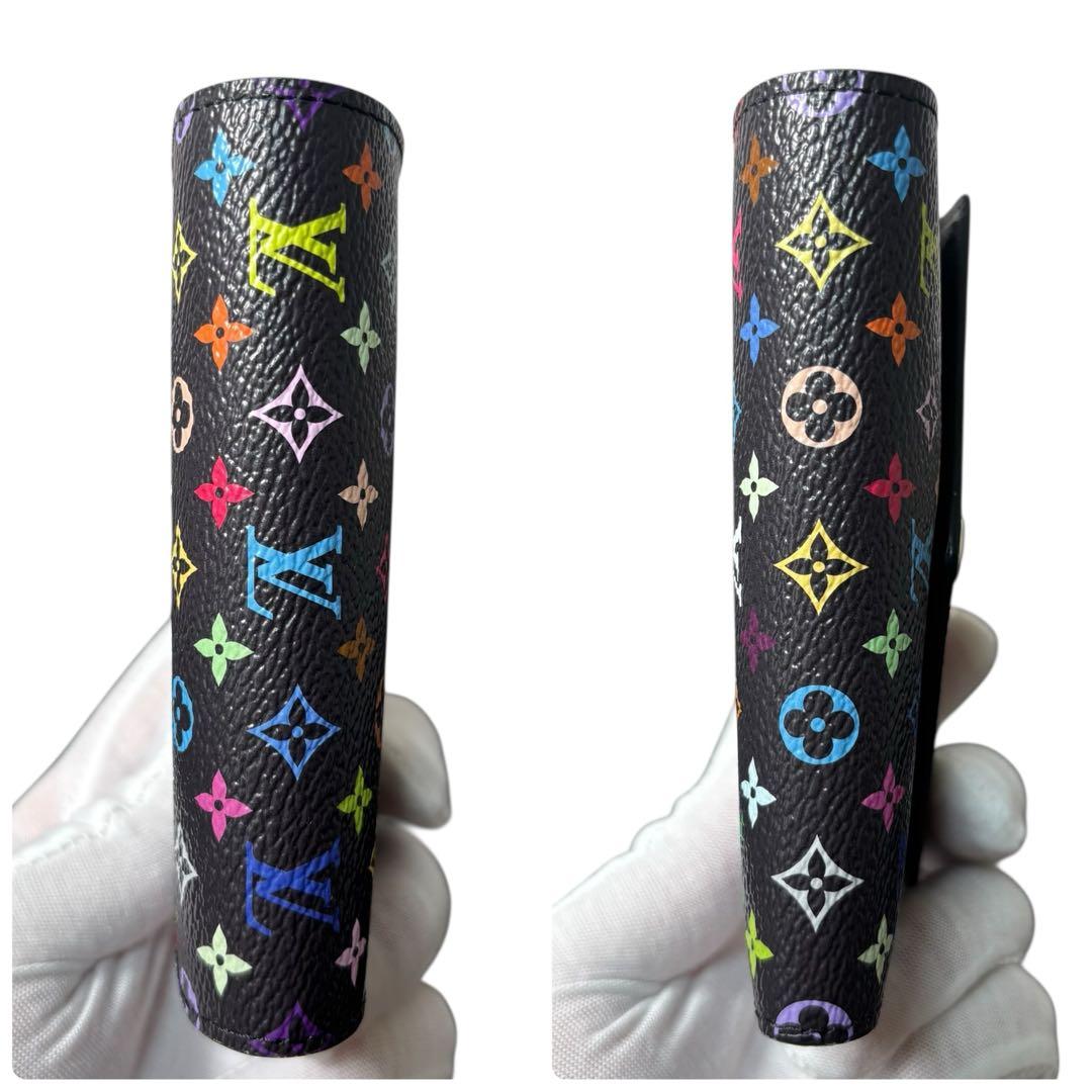 ルイヴィトン LV×TM 村上隆 ヴィクトリーヌ マルチカラー 3つ折り財布