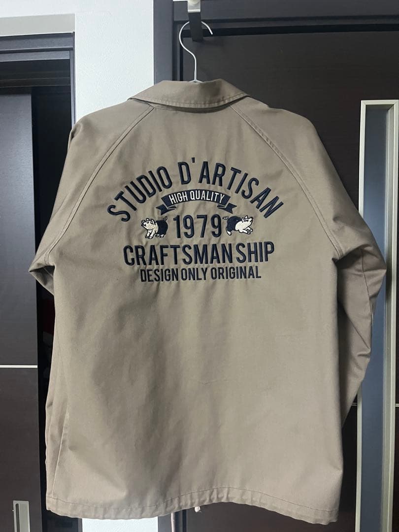 即完売STUDIO D'ARTISAN　コーチジャケット　ベージュサイズM