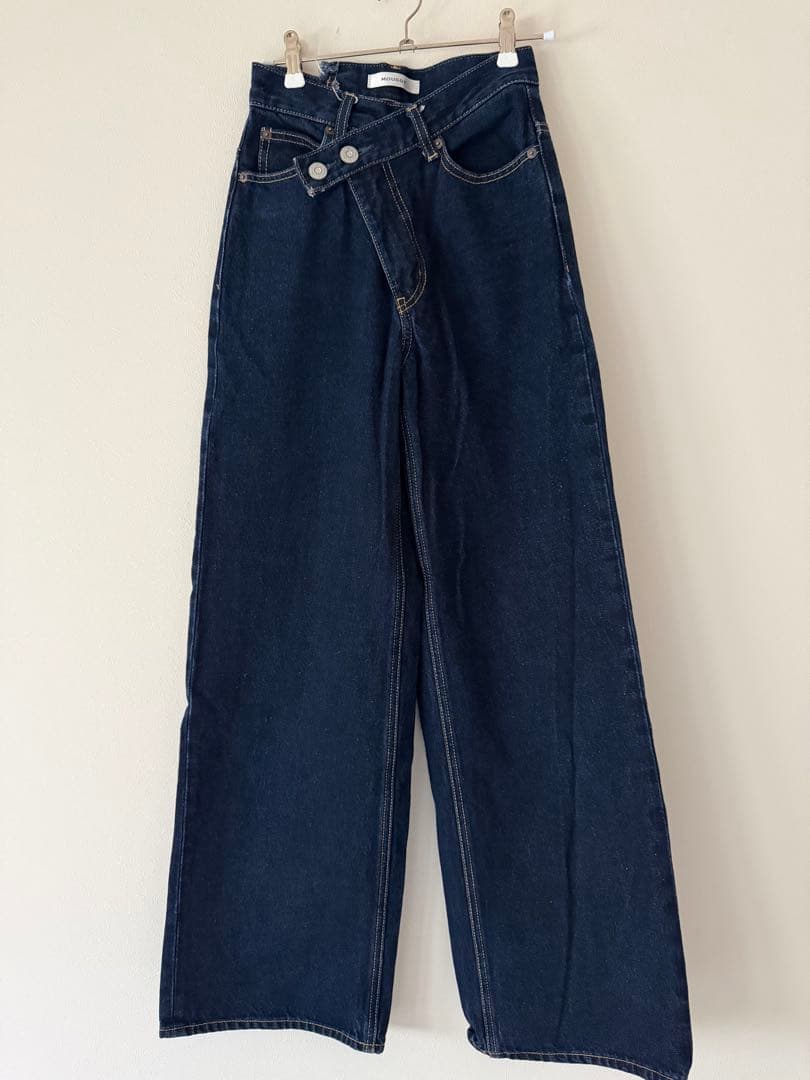 MOUSSYCROSS WAISTWIDE ストレートマウジーサイズ0美品