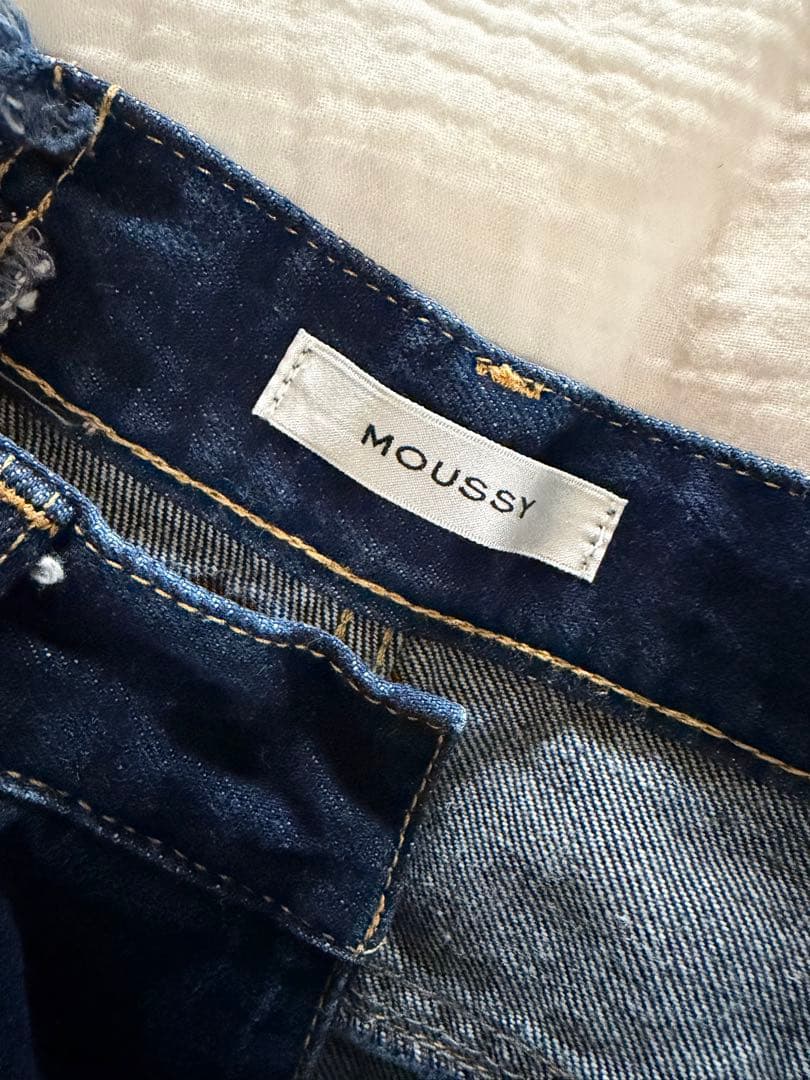 MOUSSYCROSS WAISTWIDE ストレートマウジーサイズ0美品