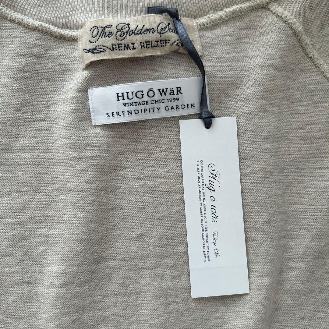 ハグオーワー×レミレリーフ　コラボTシャツ　オートミール