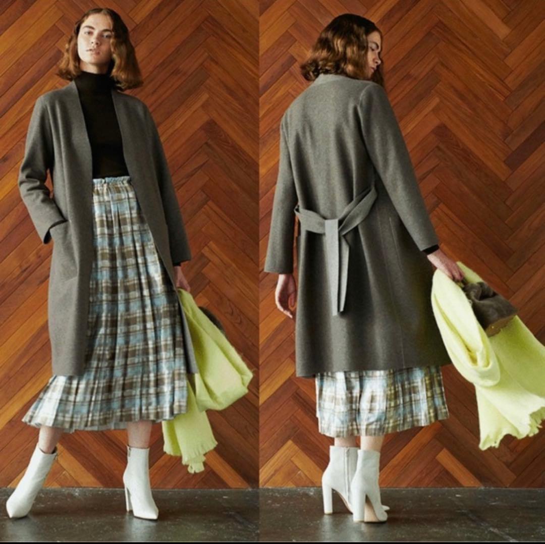 3月終了最終価格！theory luxe 完売ウールカシミヤコート　ベルト付き