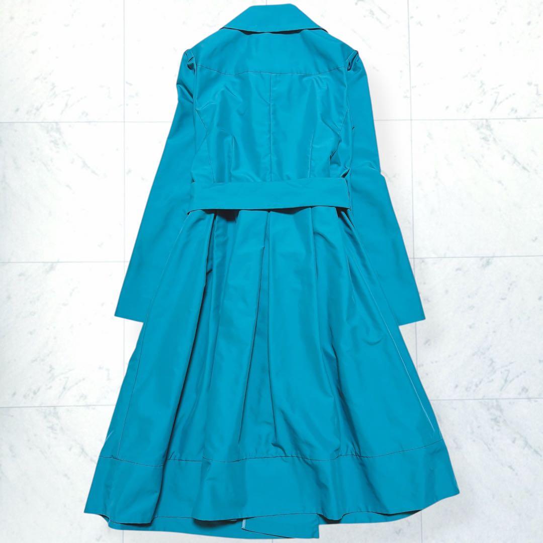 TO BE CHIC スプリングコート 撥水加工 ターコイズ 大きいサイズ 46