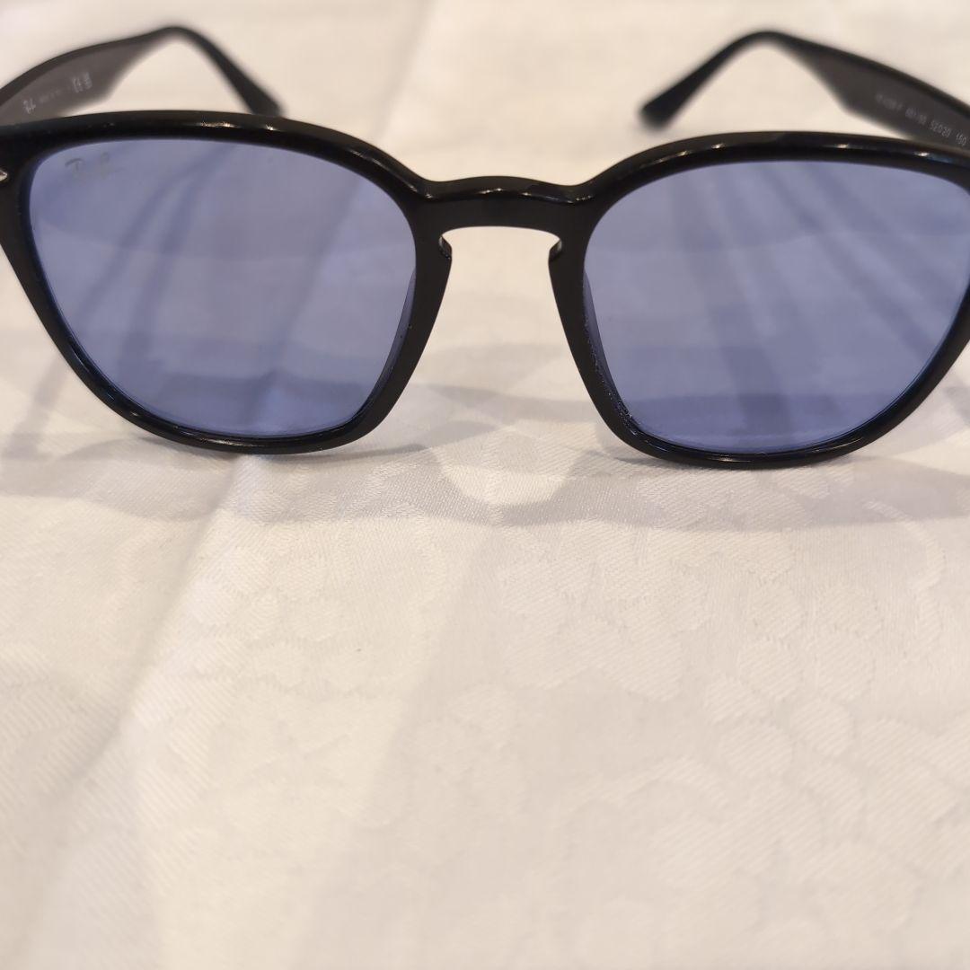 RAYBAN ブラックフレーム ブルーレンズ サングラス