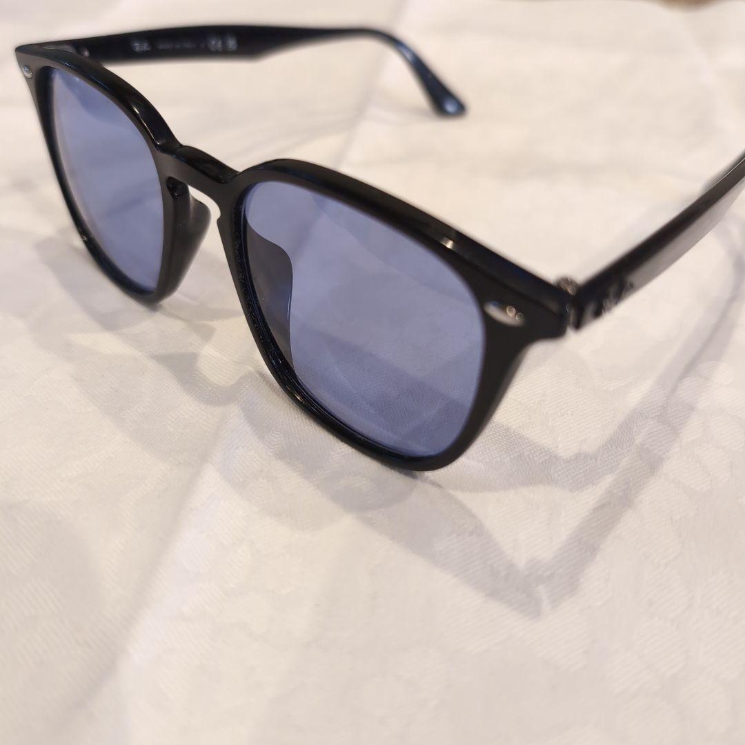 RAYBAN ブラックフレーム ブルーレンズ サングラス