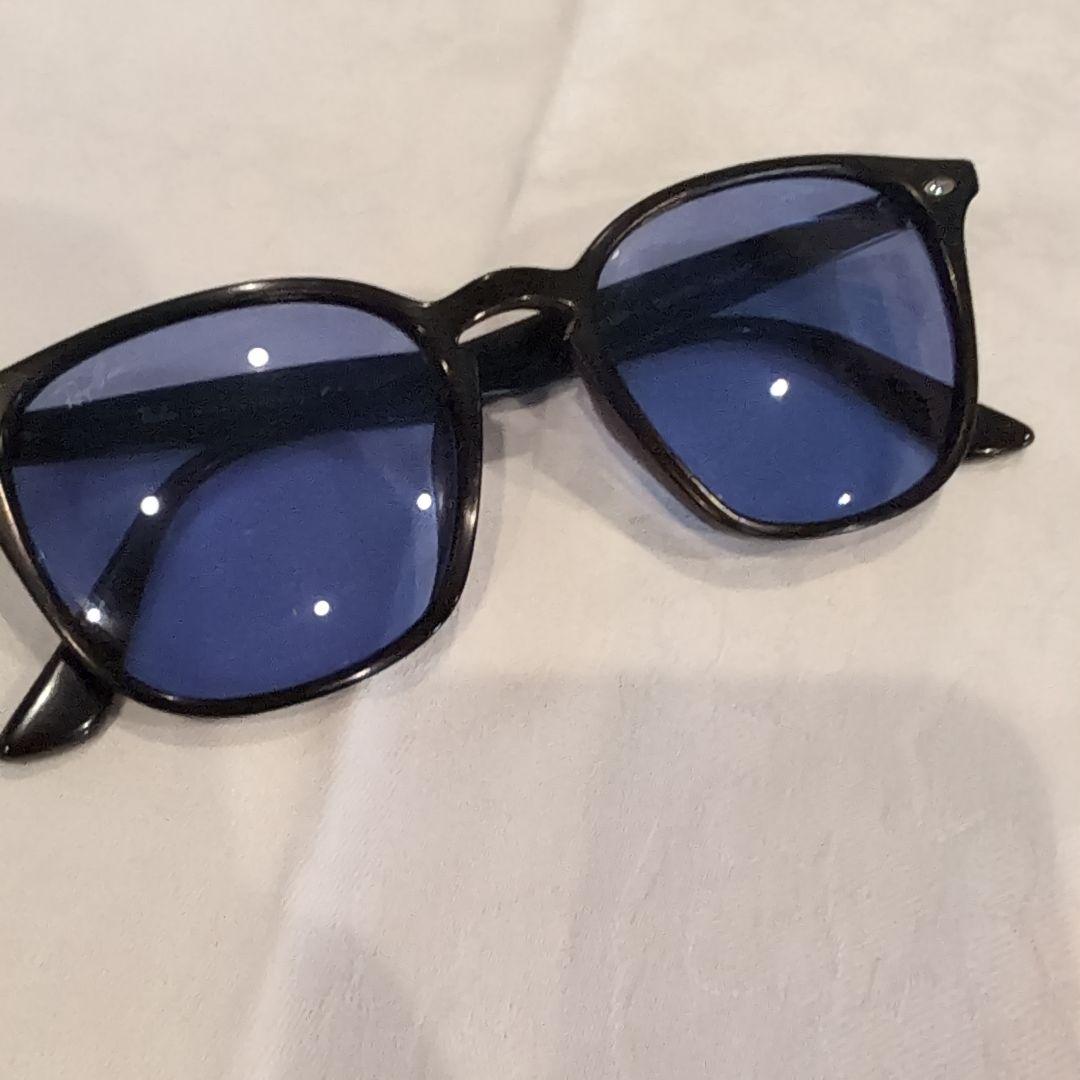 RAYBAN ブラックフレーム ブルーレンズ サングラス