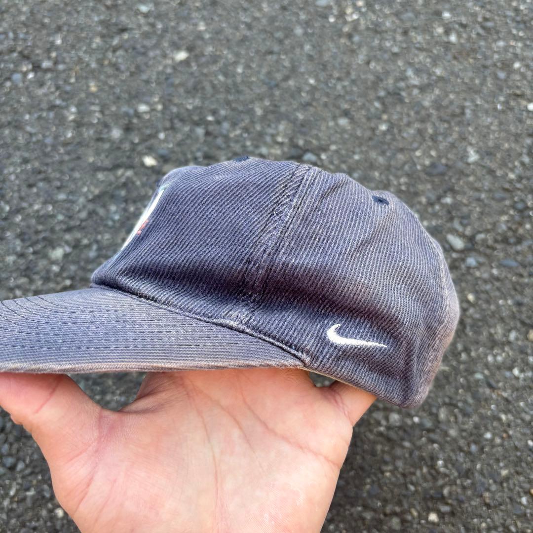 90s nike 鬼フェード コーデュロイ Nロゴ チビスウォッシュ キャップ