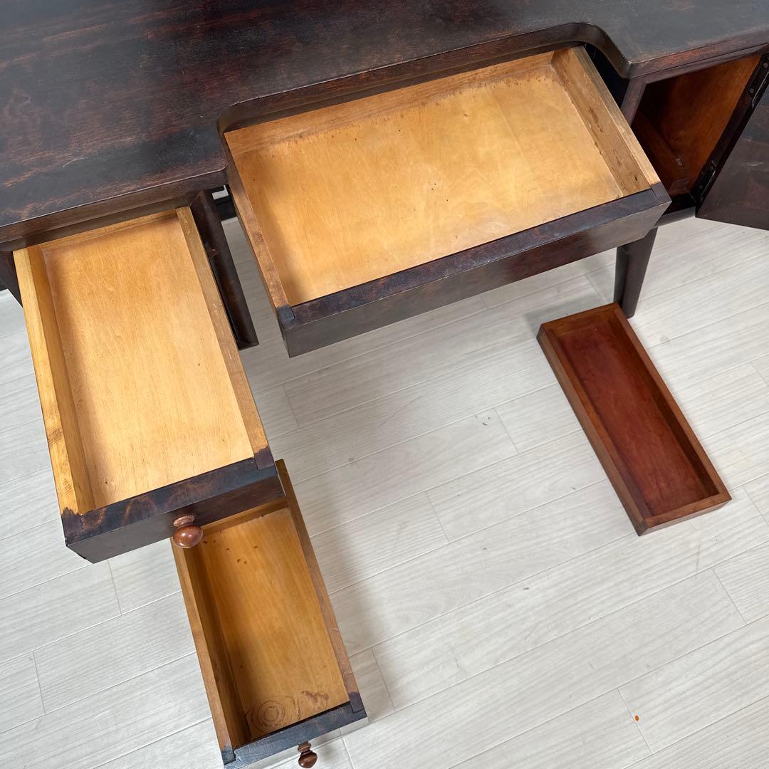 松本民芸家具 一面鏡台 水目桜 無垢材 ドレッサー i4※