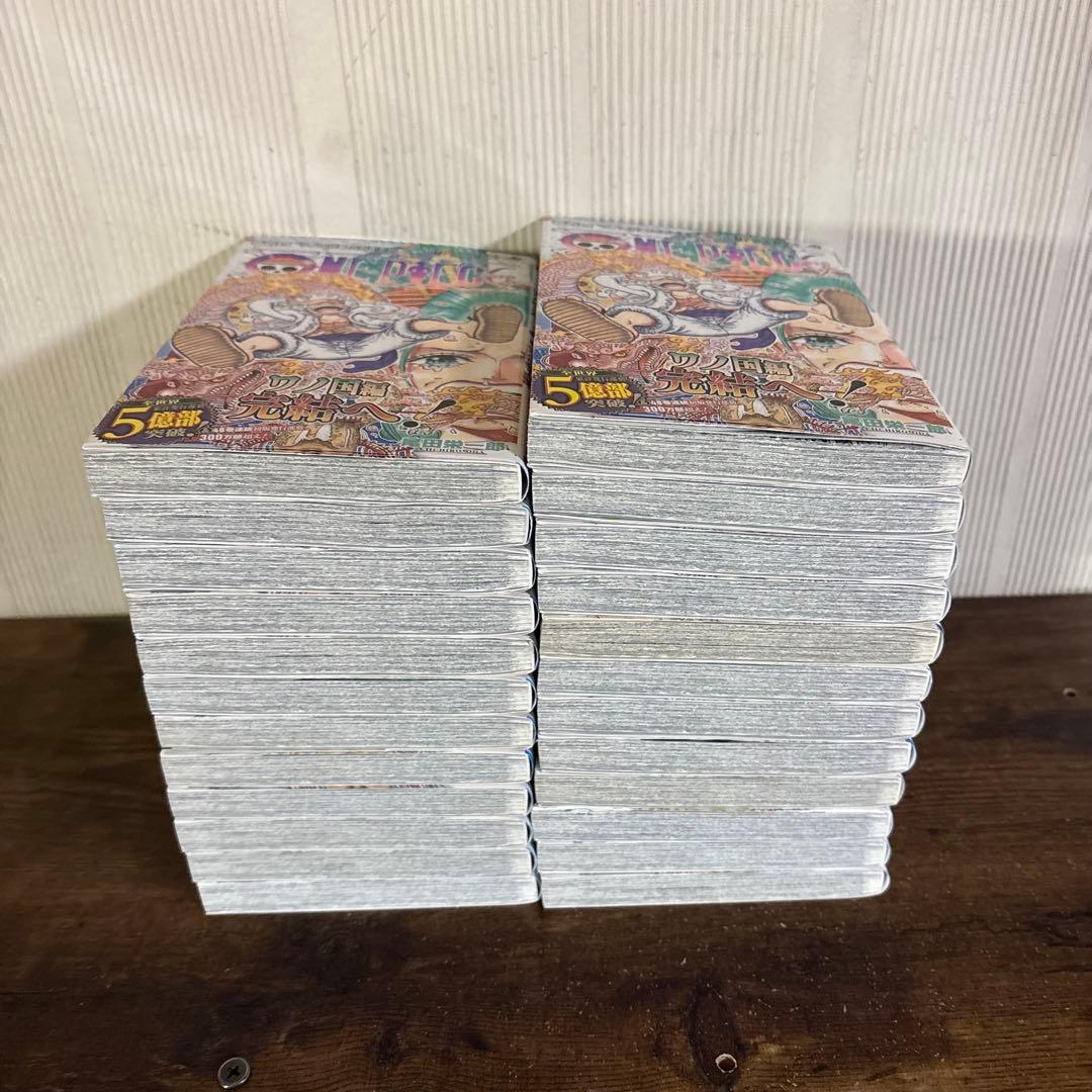 超希少　全巻初版　全巻帯付き　ワンピース104巻　24冊セット