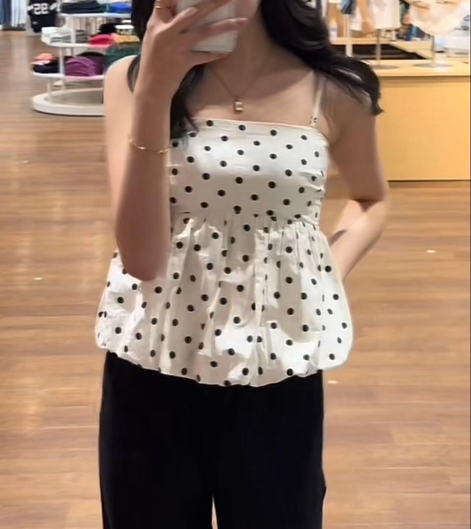GAP バブルトップス ホワイト・ブラック