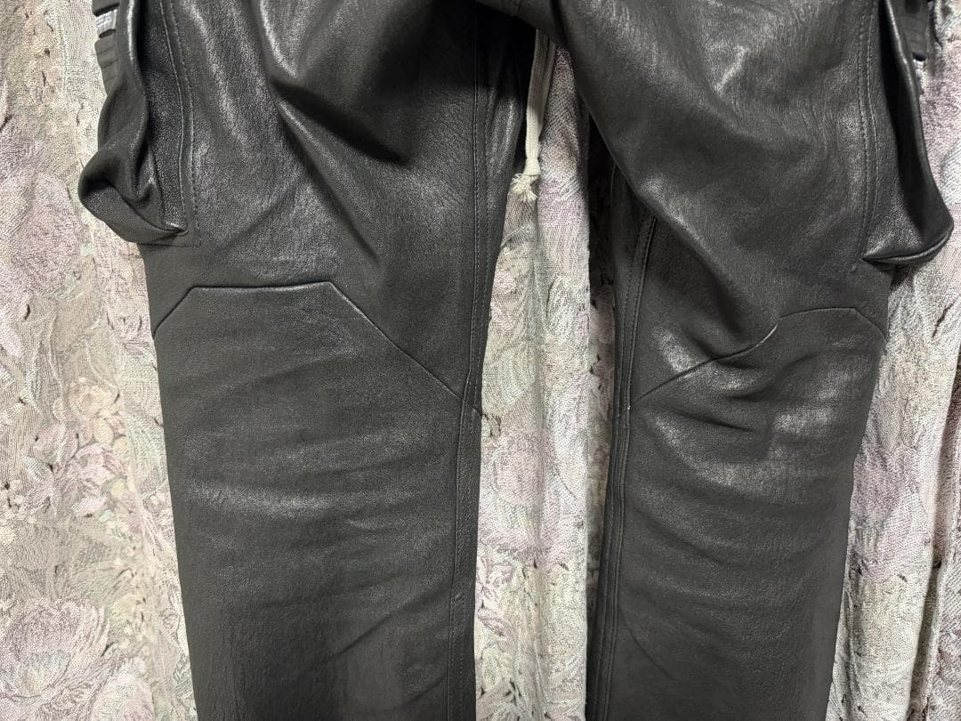 k*a様 Rick Owens 2025 F/W期 ガスマスク レザーパンツ