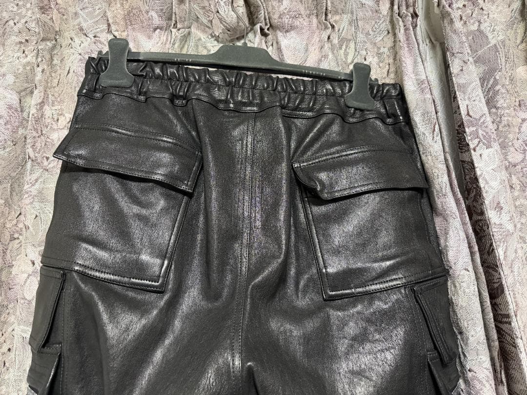 k*a様 Rick Owens 2025 F/W期 ガスマスク レザーパンツ