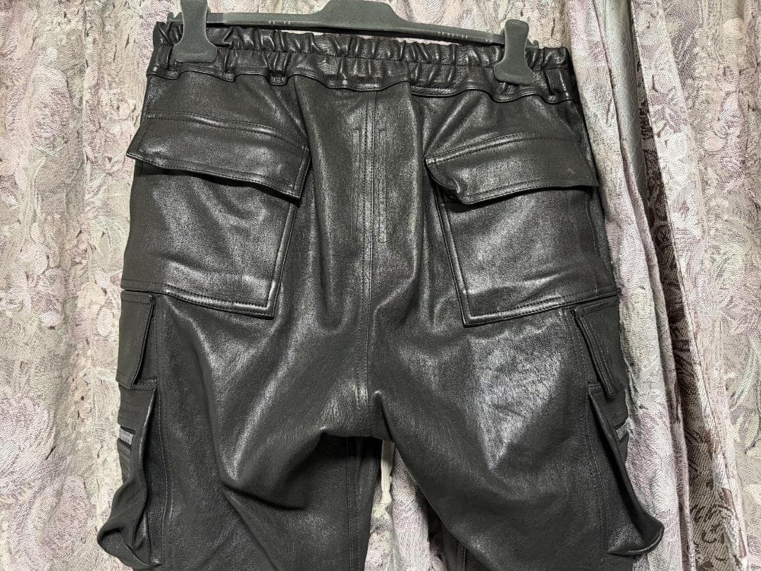 k*a様 Rick Owens 2025 F/W期 ガスマスク レザーパンツ