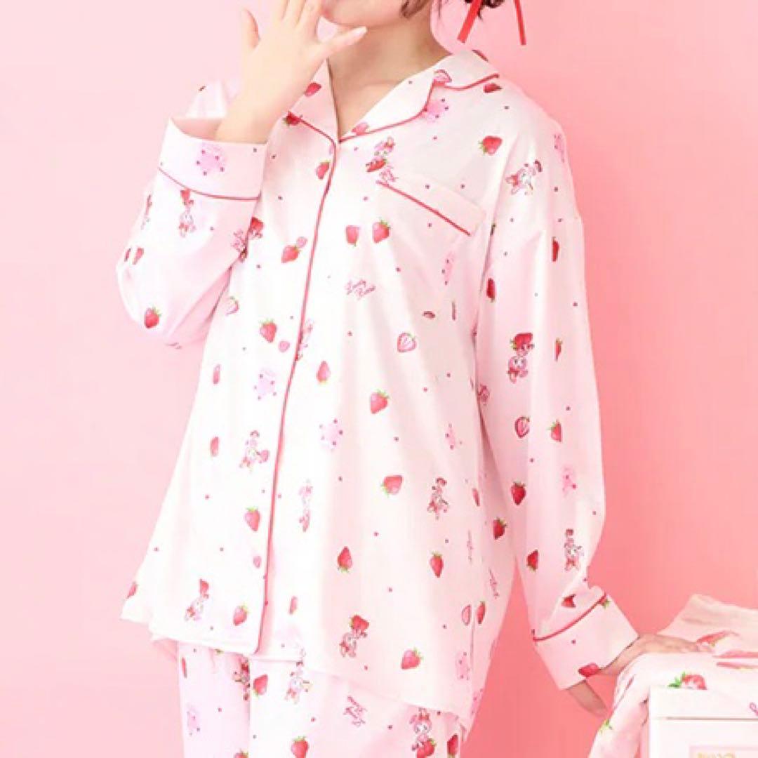 も*も様 メゾピアノ新品新作タグ付きベリエちゃん いちご柄パジャマF