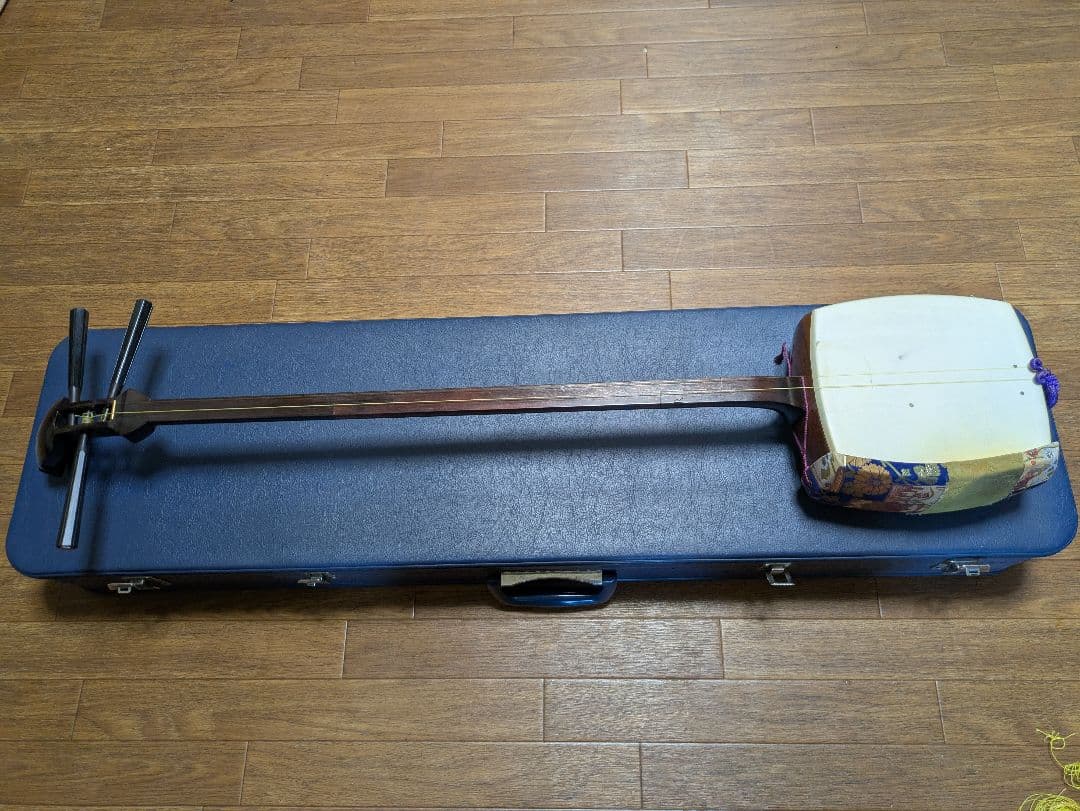 三味線本体 青色ケース付
