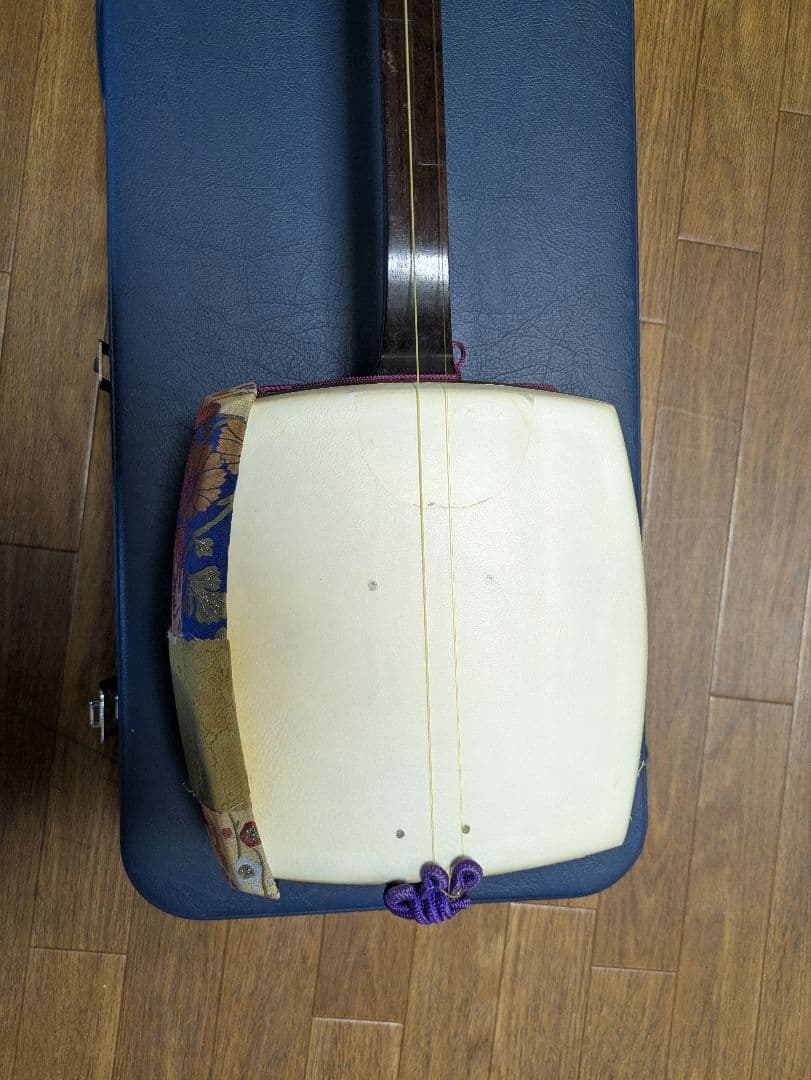 三味線本体 青色ケース付