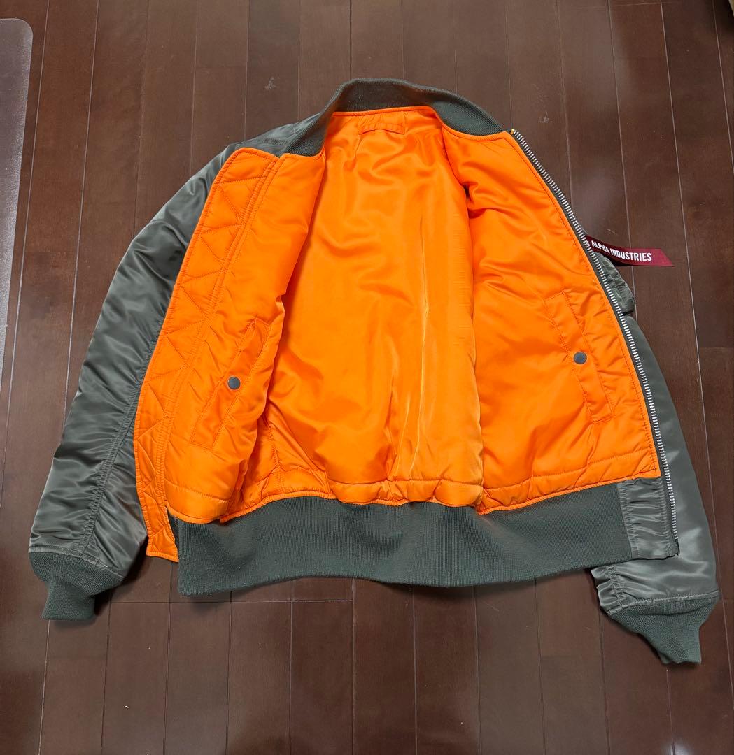ALPHA MA-1 FLIGHT JACKET ダークグレー　極美品　サイズS