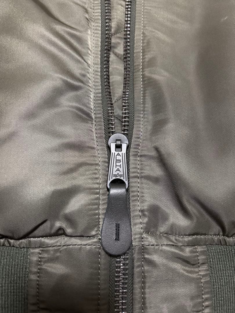 ALPHA MA-1 FLIGHT JACKET ダークグレー　極美品　サイズS