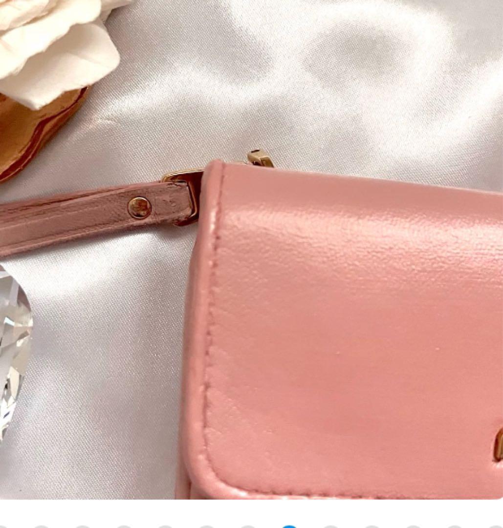 でら様miu miu ミュウミュウ 三つ折り財布 ♡ピンク マテラッセ最安値