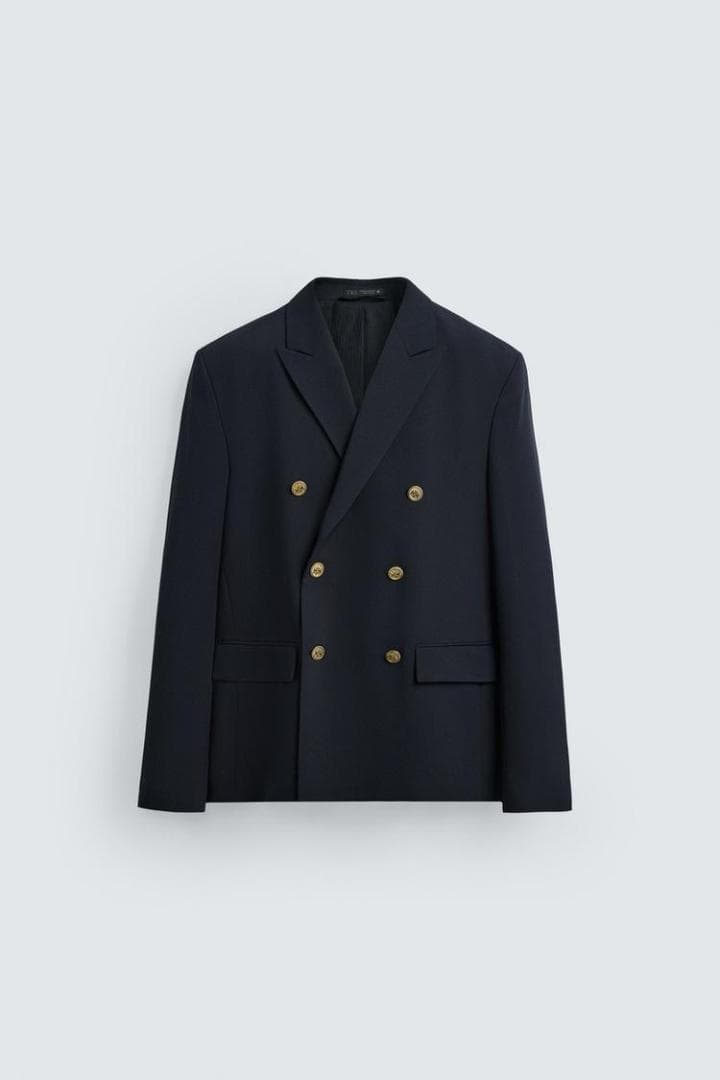 ZARA ザラ ダブルブレストブレザー EU46