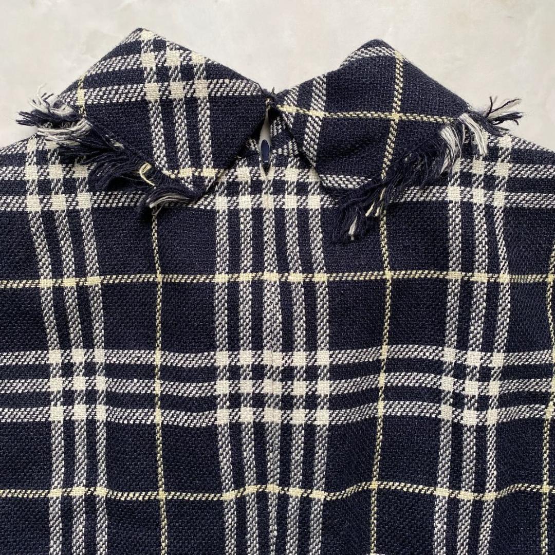 BURBERRY LONDON 半袖ワンピース ノバチェック　ベルト付 40 L