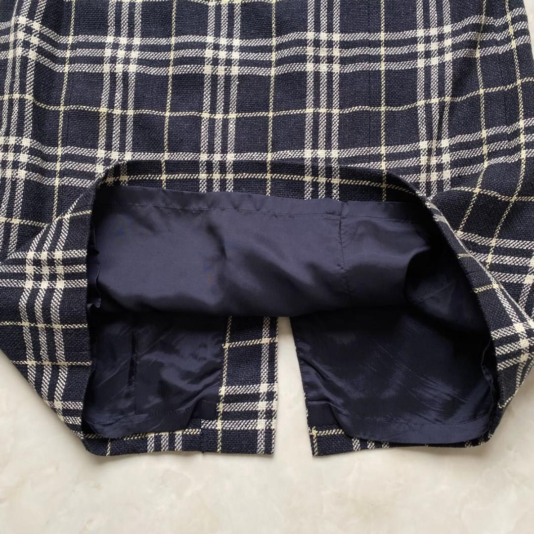 BURBERRY LONDON 半袖ワンピース ノバチェック　ベルト付 40 L