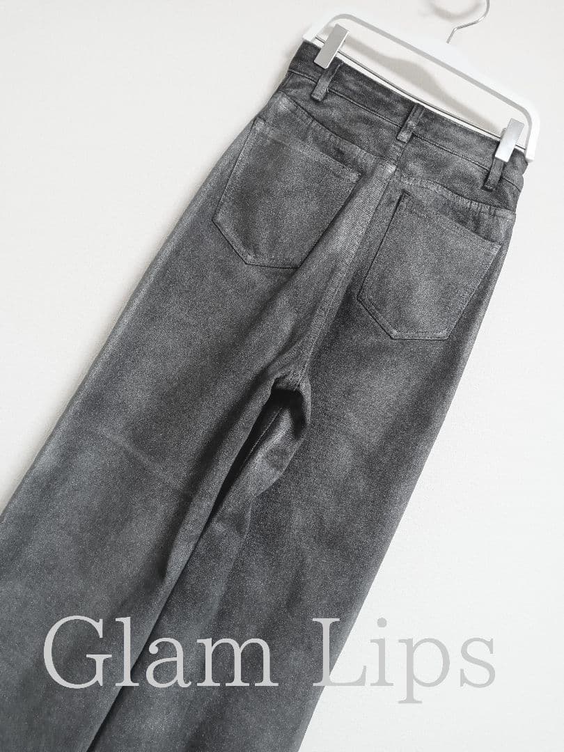 パンツ Glam Lips Spray Foil WIDE DENIM