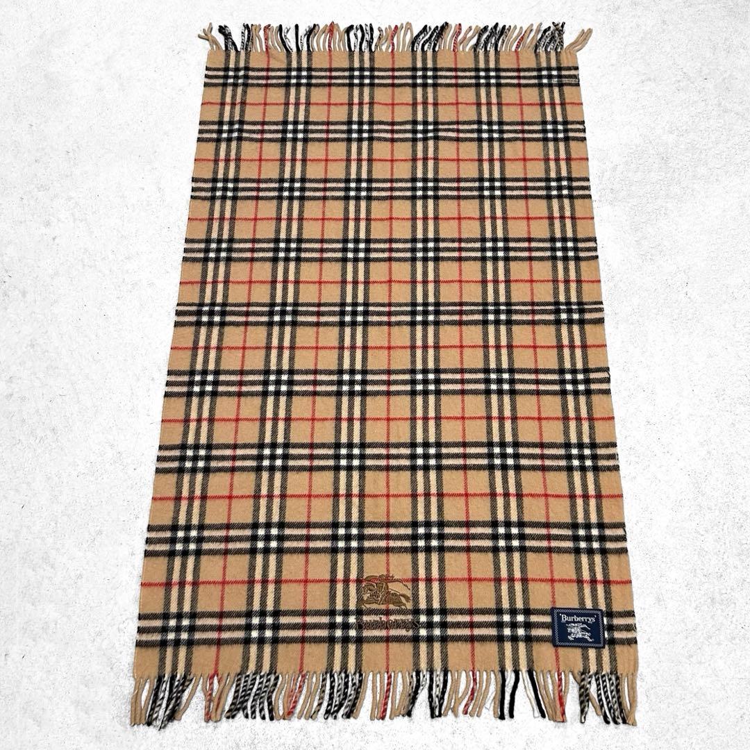 美品 BURBERRY ブランケット ノバチェック 大判 ストール マフラー