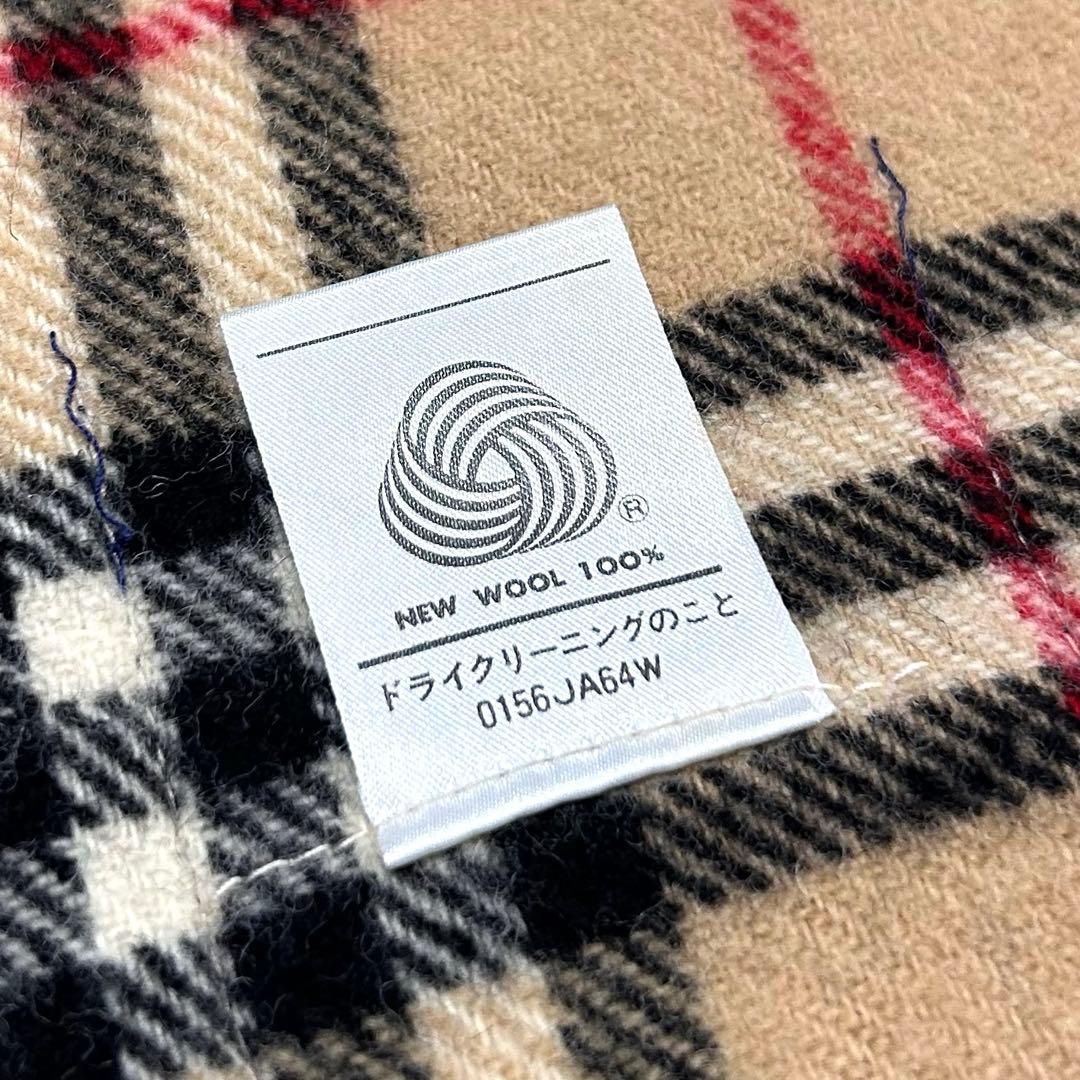 美品 BURBERRY ブランケット ノバチェック 大判 ストール マフラー