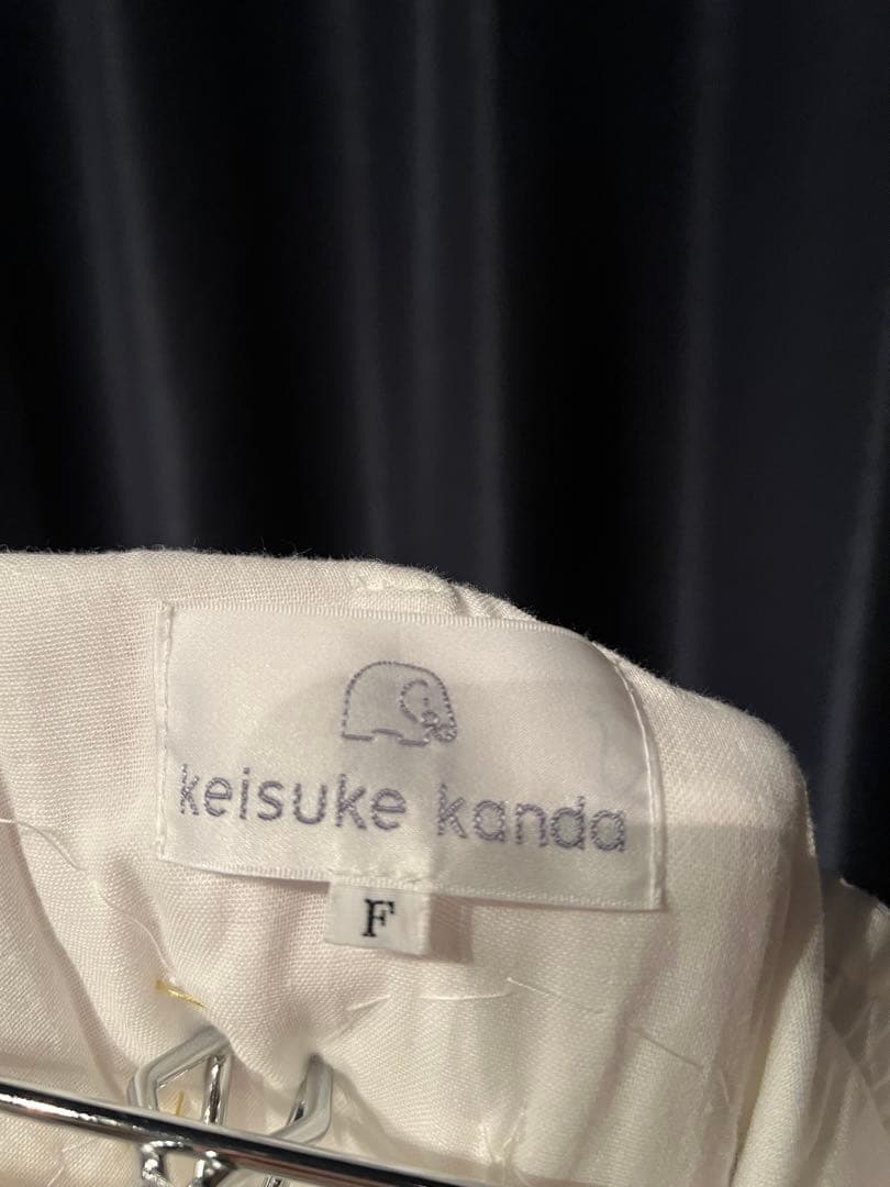 【お値下げ中】keisuke kanda Punkの花咲くガーゼスカート 白