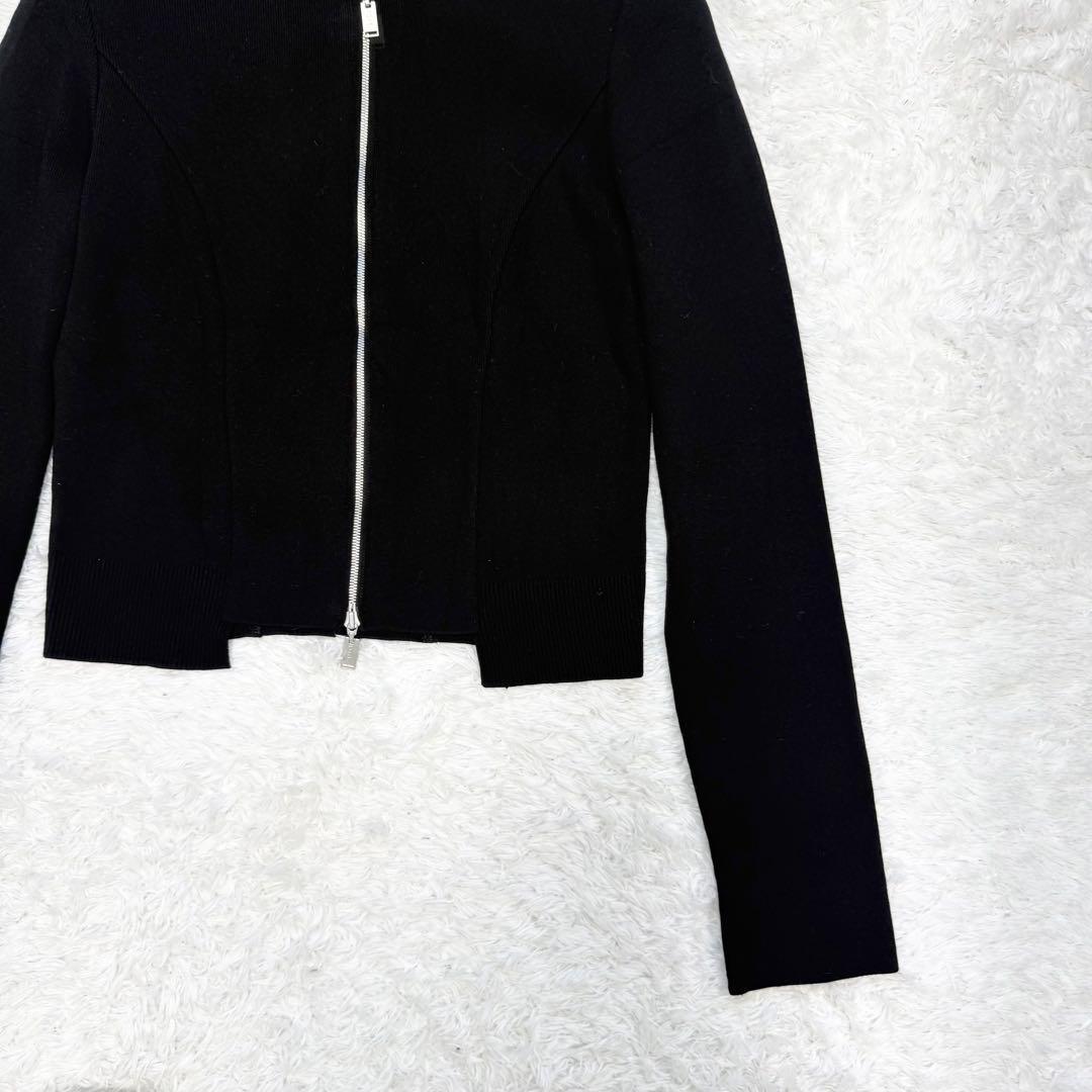 【美品✨】フォクシー ニットジャケット リブジップカーディガン 38