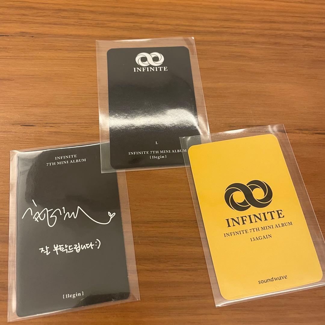 INFINITE 13egin ミョンス エル L トレカ ３枚セット