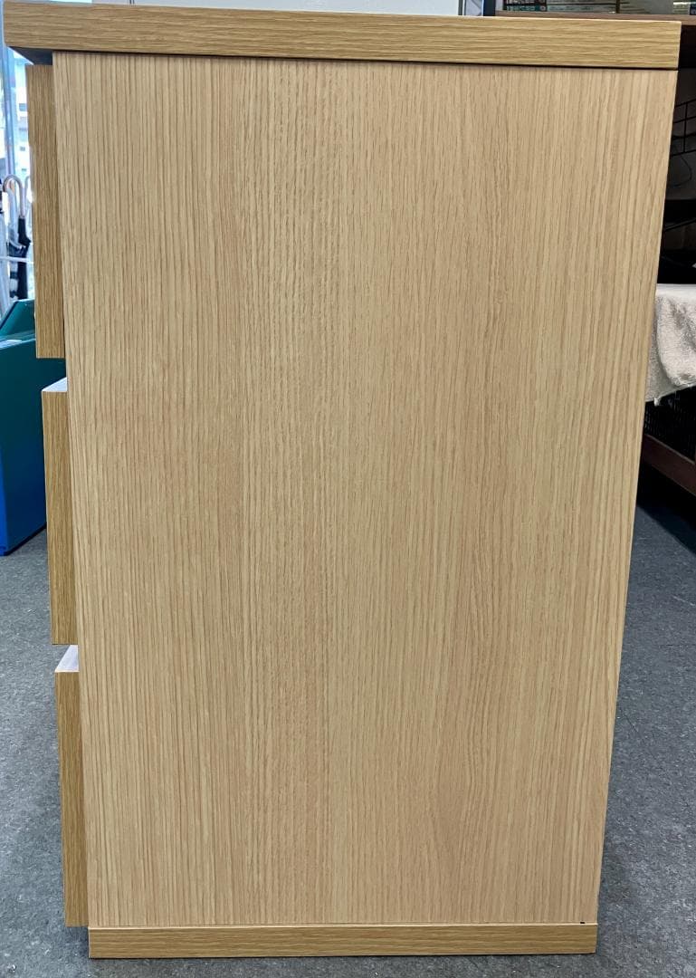 ＊美品＊㈱中村敬木工 80チェスト3段 エレアK LBR