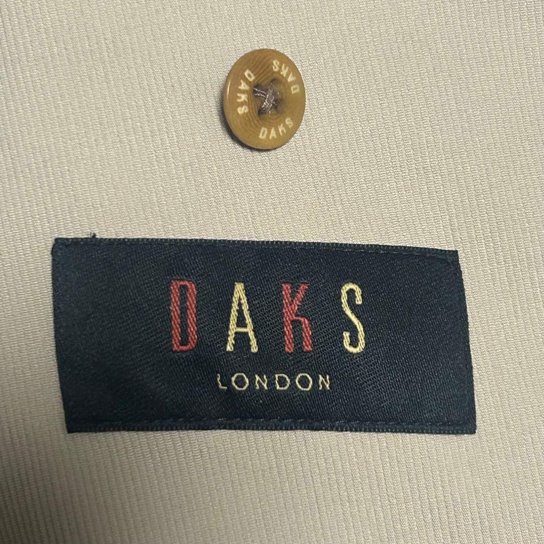 【美品】DAKS テーラードジャケット ベージュ L オンワード樫山 ストレッチ